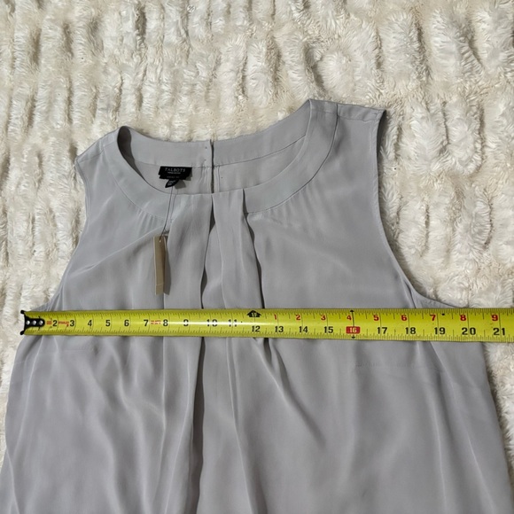 NWT TALBOTS Women's Silk Sleeveless Gray Top - Picture 12 of 12